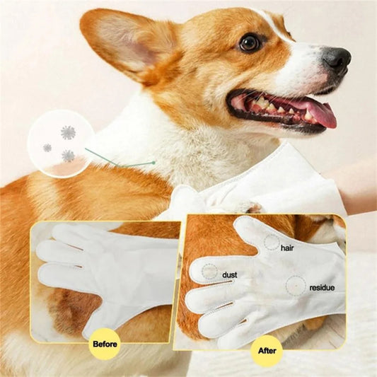 6Pcs/Pack Pet No-wash Gloves