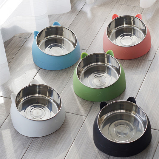 2 In 1 Stainless Steel Cat Bowl