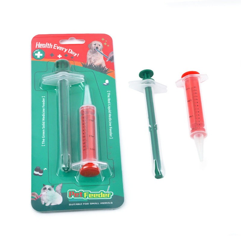 2pcs Pet Medicine Feeder Set