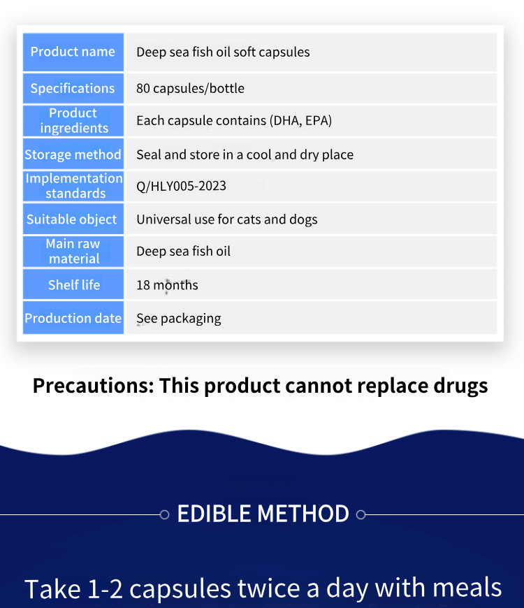 Pet Fish Oil Capsules