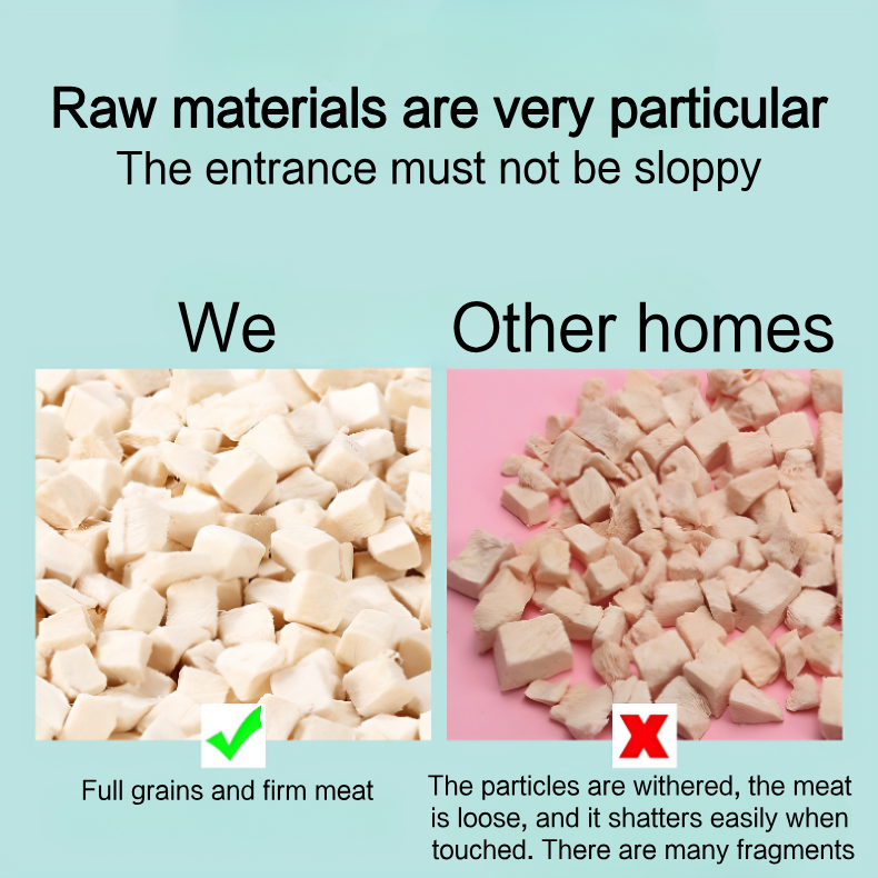 Freeze-Dried Chicken Cubes