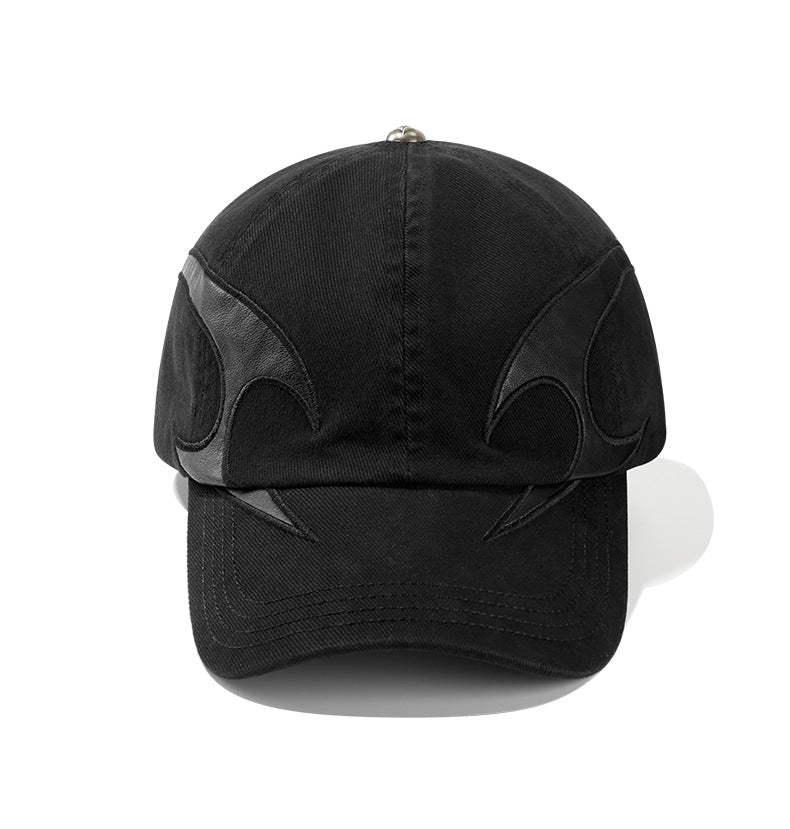 Korean Vintage Classic Baseball Cap Cotton Embroidery Plain Streetwear Black for Men Women Travel Outdoor Fashion