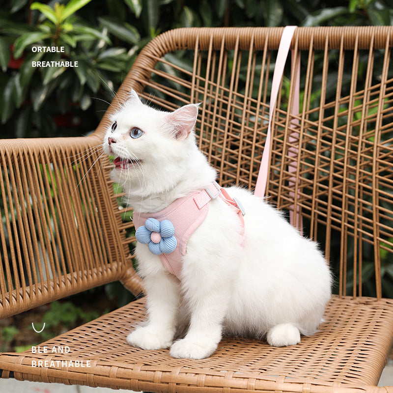 Floral Vest Harness & Leash