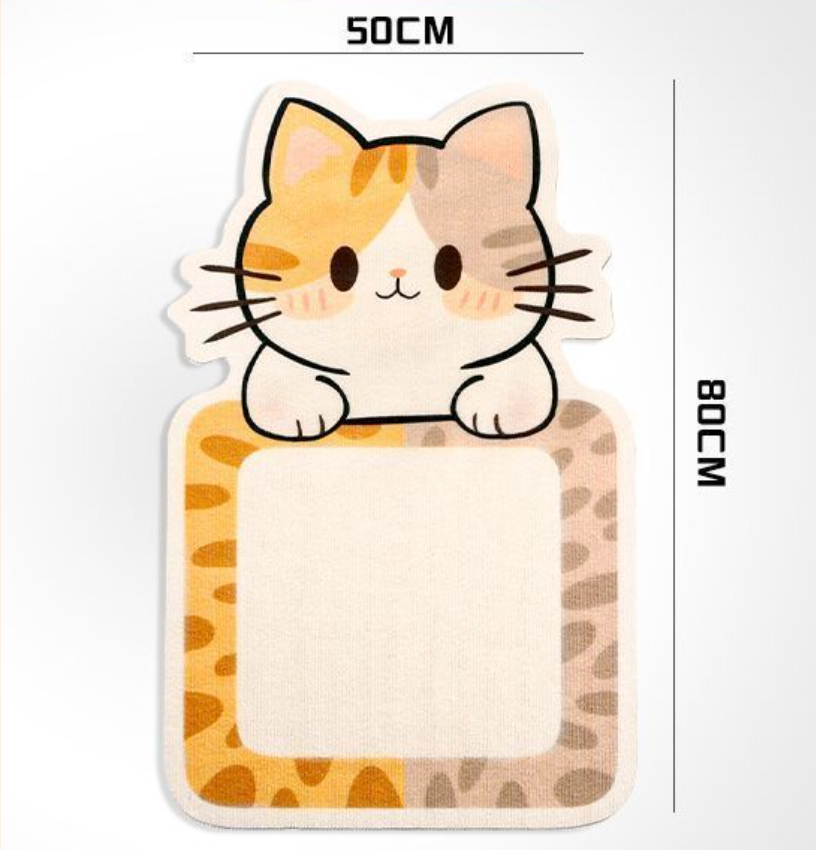 Cartoon Cat Scratching Board