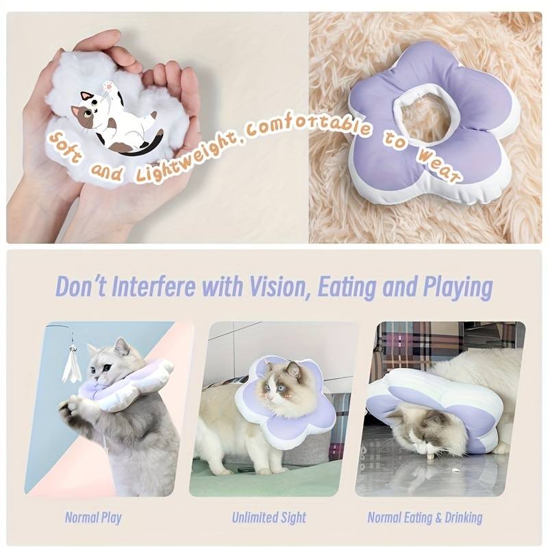 Flower Shape Recovery Pet Collar
