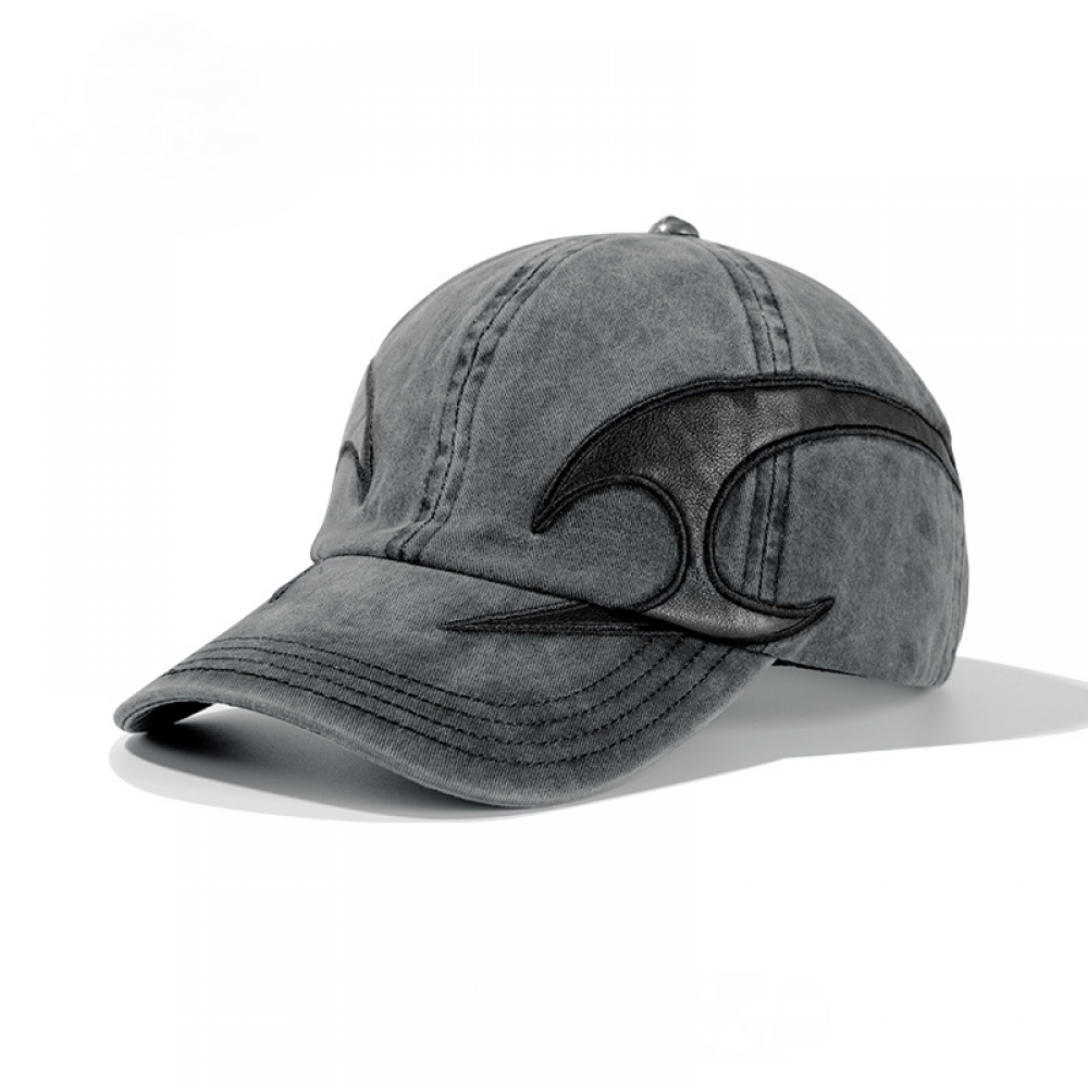 Korean Vintage Classic Baseball Cap Cotton Embroidery Plain Streetwear Black for Men Women Travel Outdoor Fashion