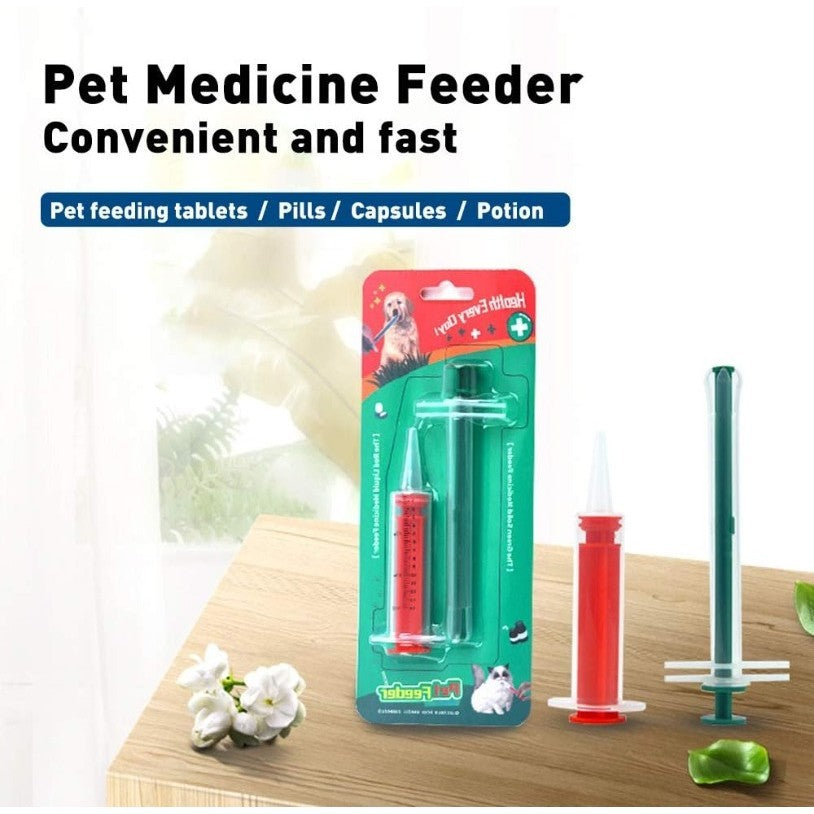 2pcs Pet Medicine Feeder Set