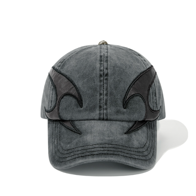 Korean Vintage Classic Baseball Cap Cotton Embroidery Plain Streetwear Black for Men Women Travel Outdoor Fashion