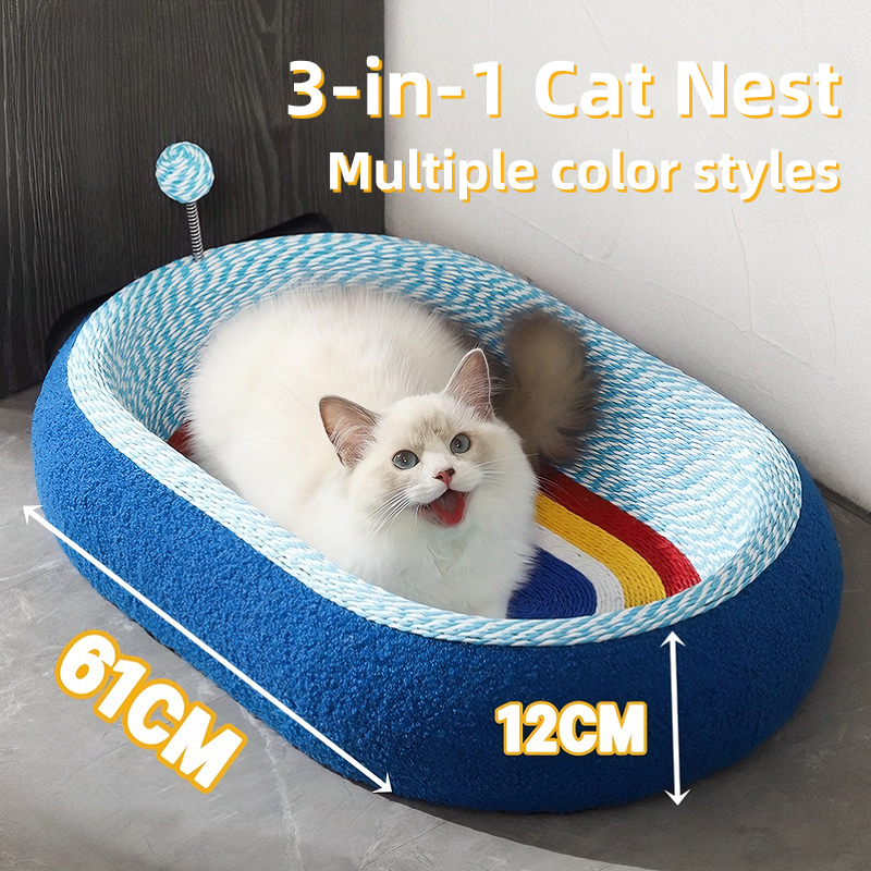 Starry Cat Scratcher Bed