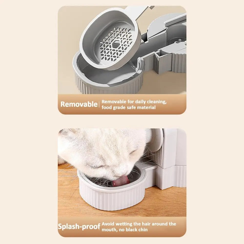 Pet Food Bowl Can Hang Stationary