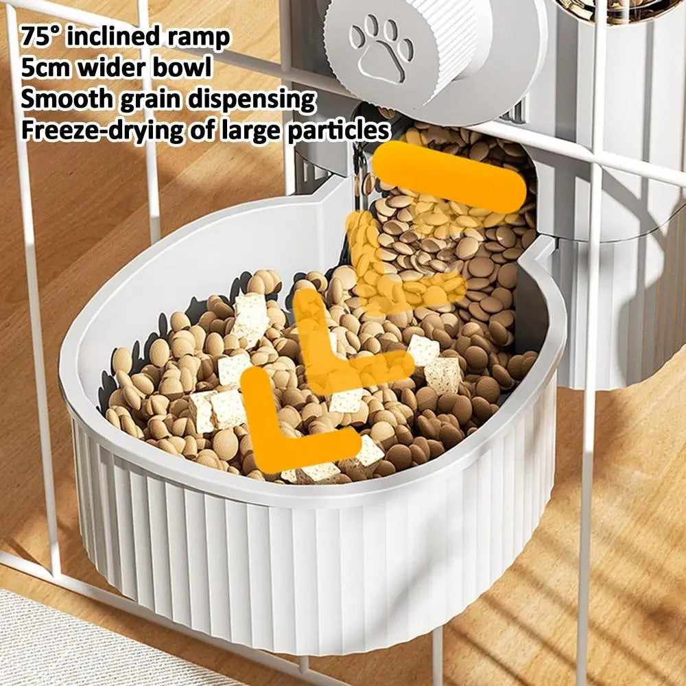 Pet Food Bowl Can Hang Stationary