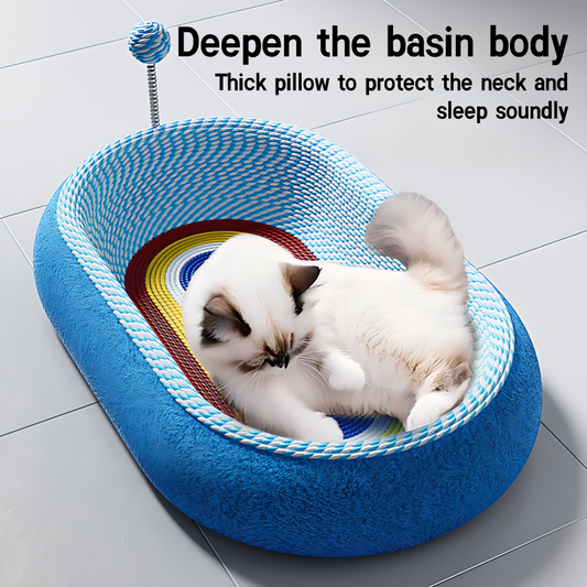 Starry Cat Scratcher Bed