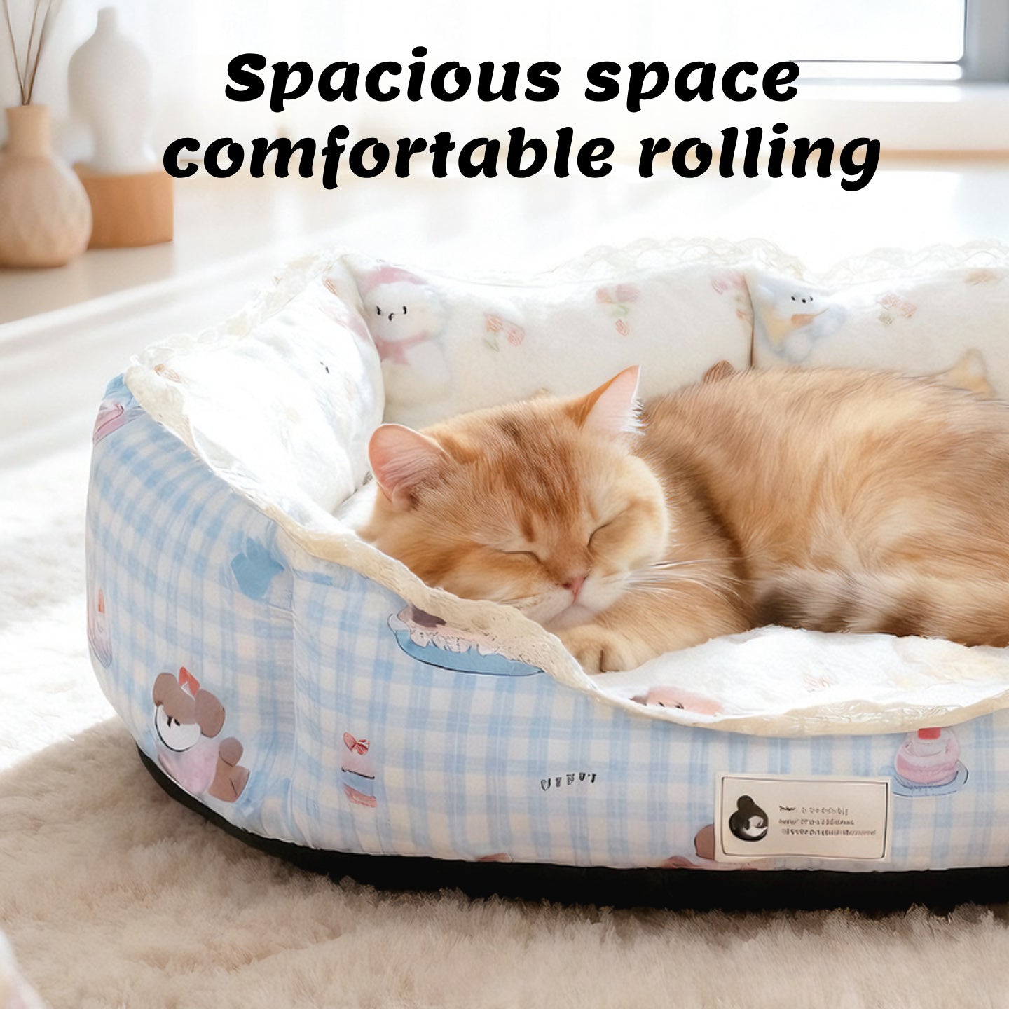 Lace Trim Pet Bed