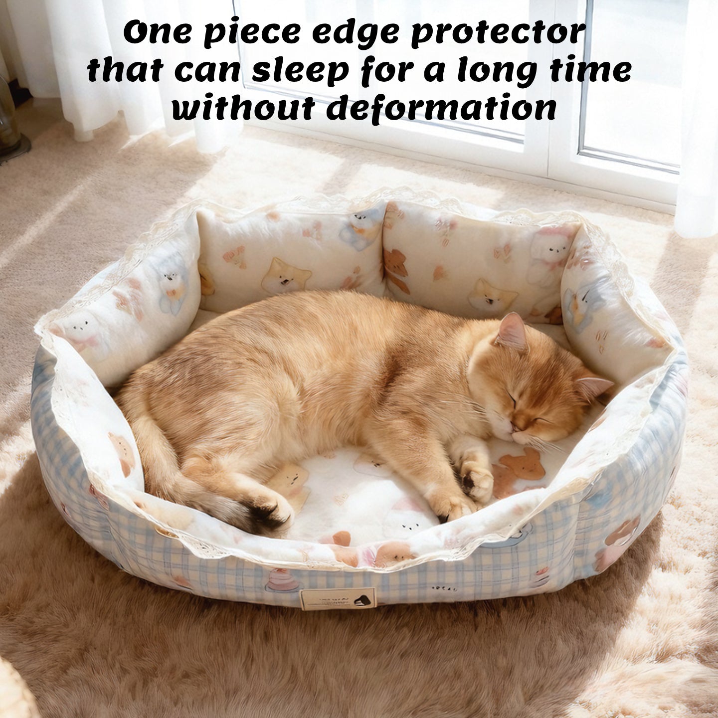 Lace Trim Pet Bed