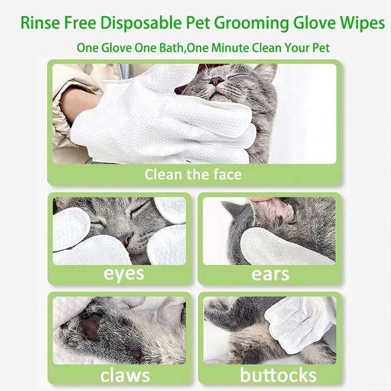 Pet Grooming Gloves 6pcs/Pack