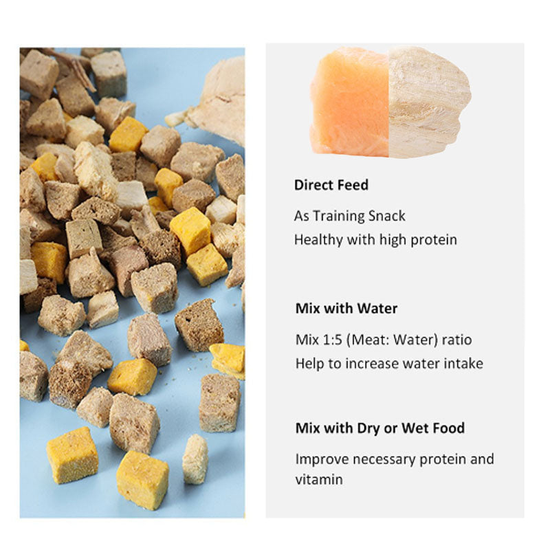 Freeze-Dried Chicken Cubes