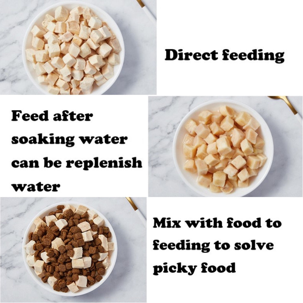 Freeze-Dried Chicken Cubes