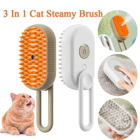 3 In 1 Steamy Cat Brush