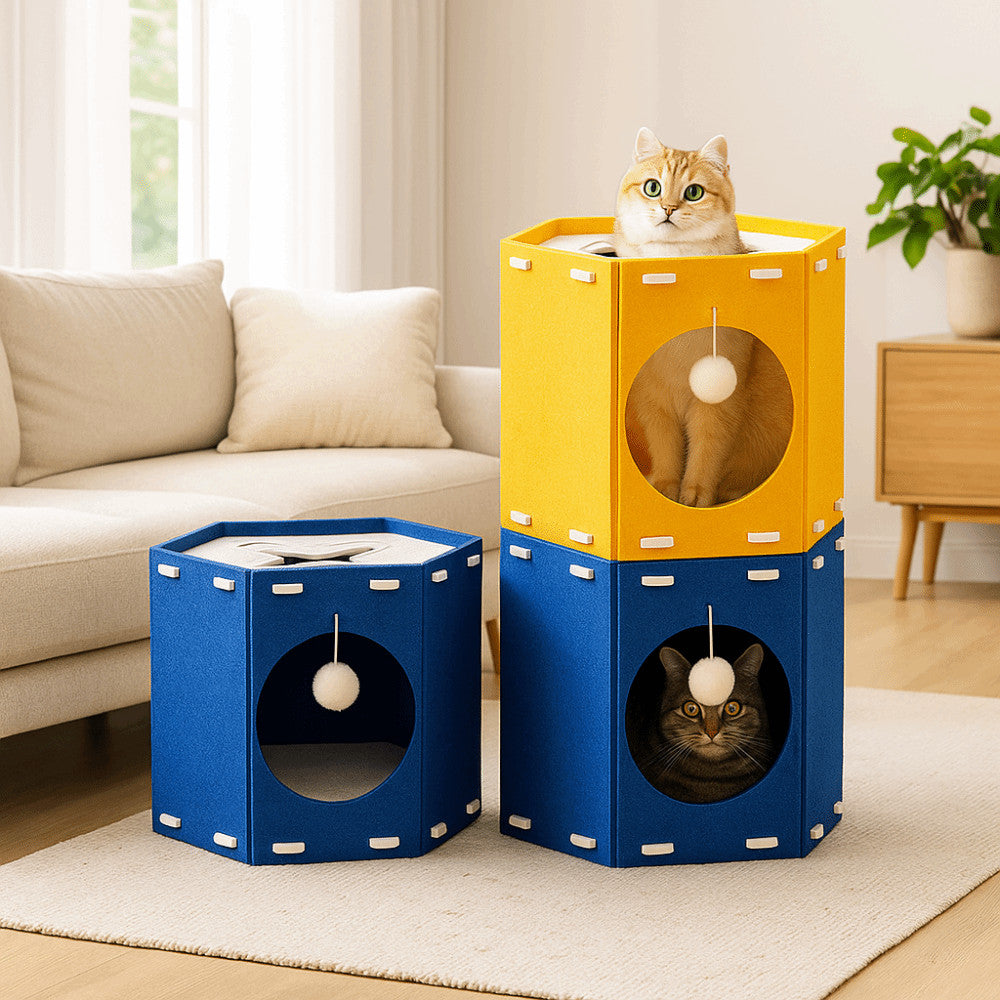 Hexagon Cat House