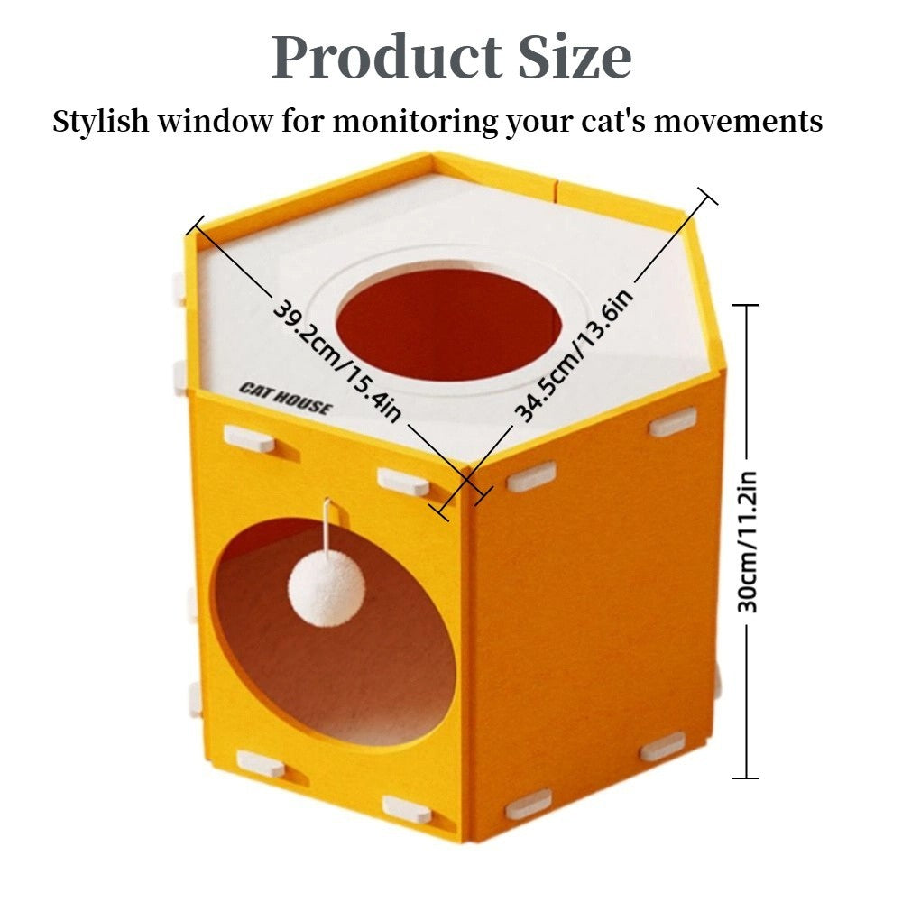 Hexagon Cat House