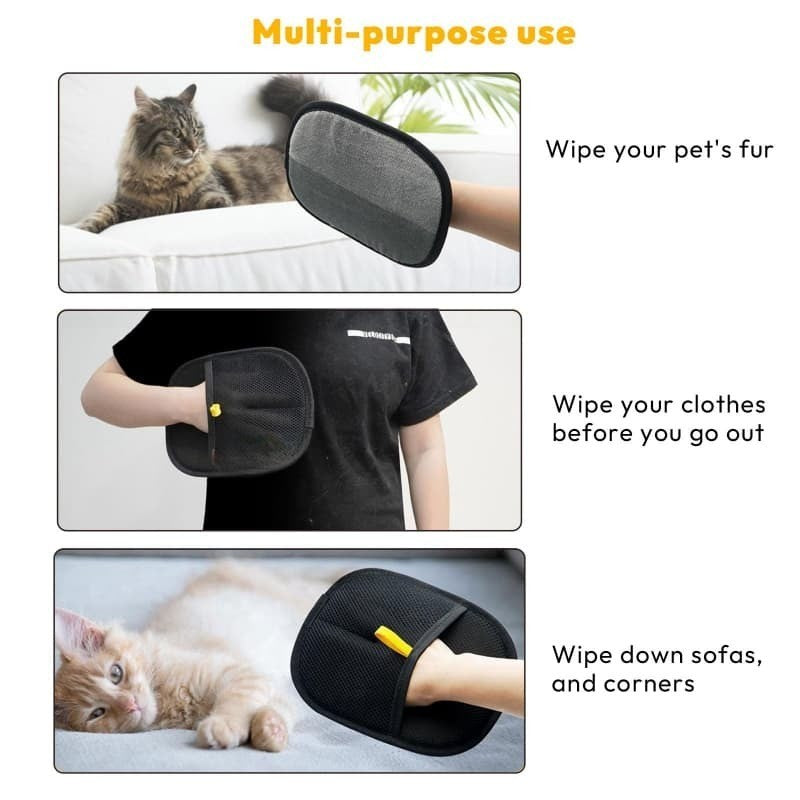 Pet Electrostatic Dehairing Glove Brush