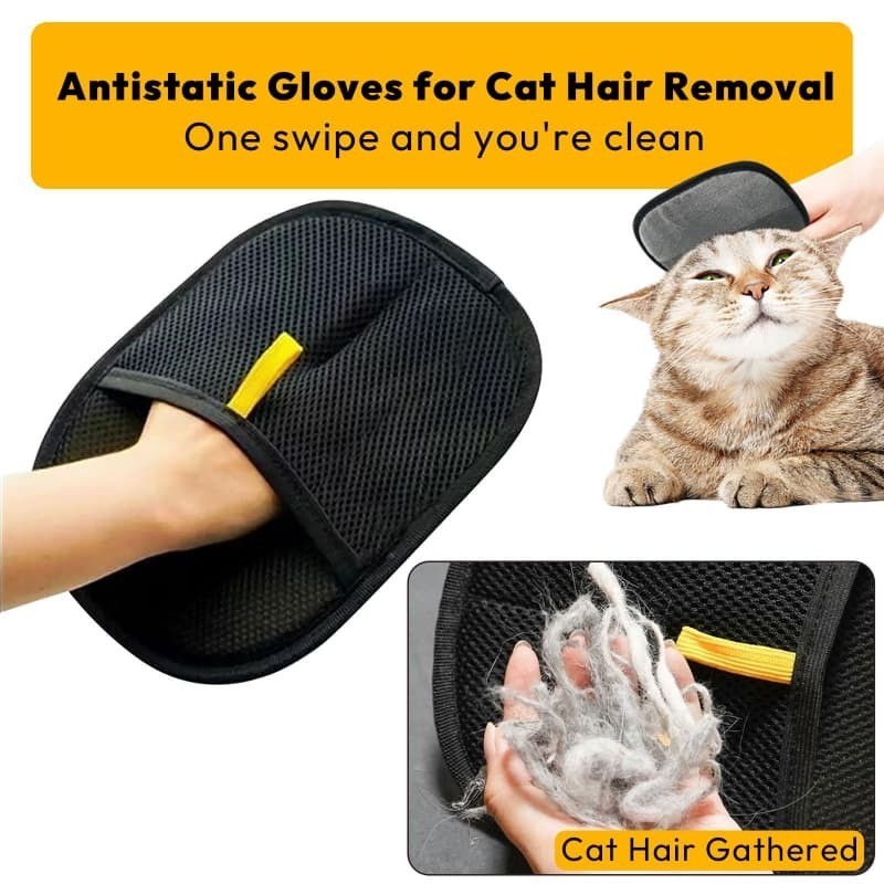 Pet Electrostatic Dehairing Glove Brush