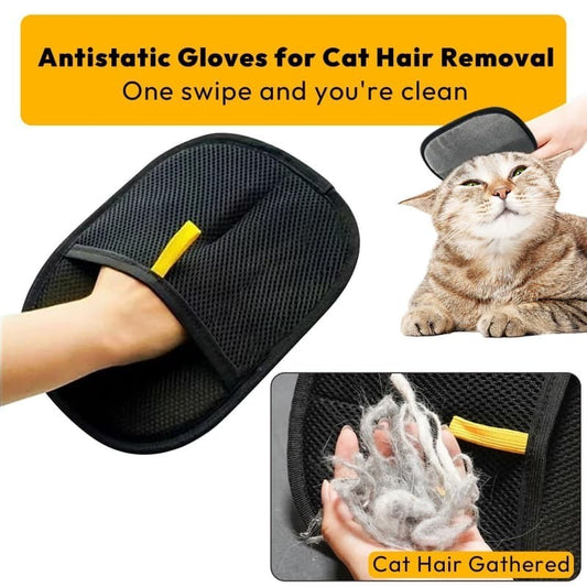 Pet Electrostatic Dehairing Glove Brush