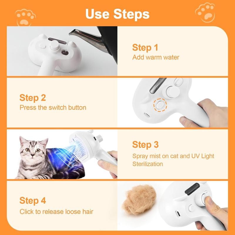 Pet Antibacterial Spray Comb