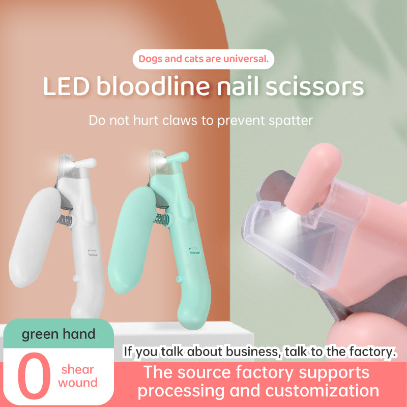 Pet Nail Clippers with LED